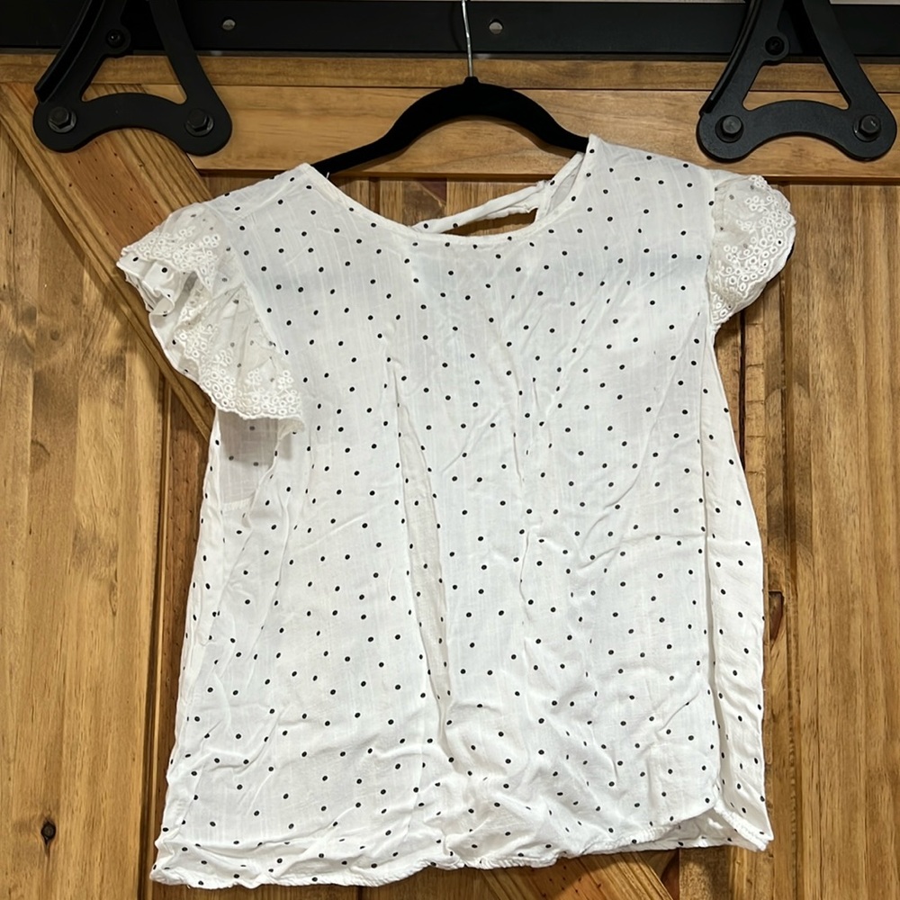White & black shirt